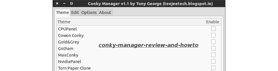 conky manager review and howto