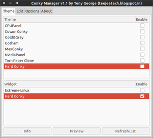 Conky manager review and howto